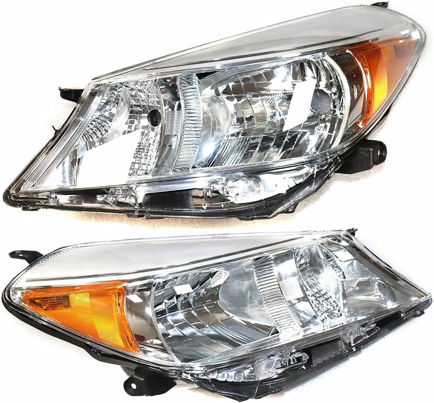 Amazon.com: Headlamps Assembly For Toyota Yaris/Vitz Hatchback